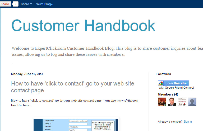 Customer Handbook from Mitchell Davis - ExpertClick publisher